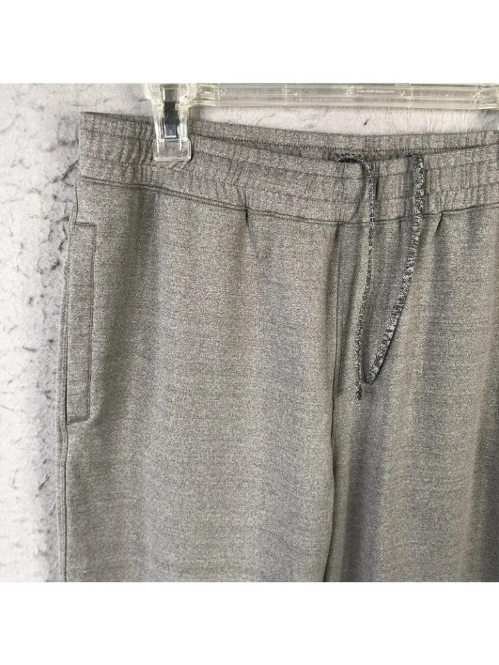 Rhone Jogger Sweatpants Mens Large Gray Knit Elastic Stretch Pockets 35x29